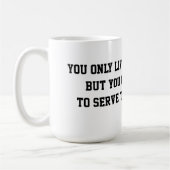 女子おもしろい選手のシルエット付きテニスマグ コーヒーマグカップ (左)