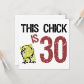 女子おもしろい30歳 カード (正面/裏面インサイチュ)