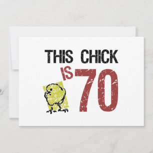 女子おもしろい70誕生日 カード