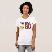 女子おもしろい80誕生日 Tシャツ (正面フル)
