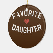 女子お気に入りの娘ハート動揺してヴィンテージ セラミックオーナメント (左)