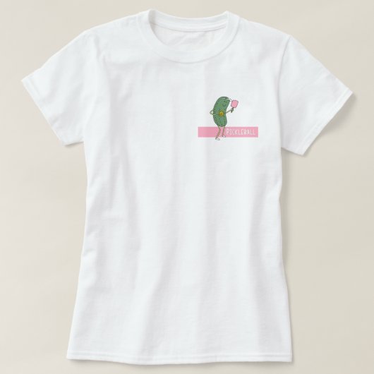 女子お洒落のピクルボールTシャツ Tシャツ (デザイン正面)