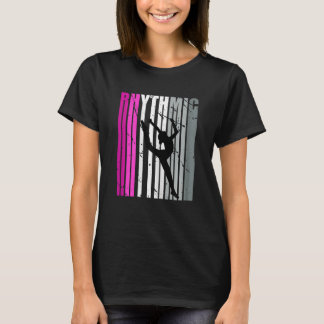 女子かわいらしレトロ新体操体操 Tシャツ