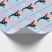 女子かわいらし体操パステルラッピング紙 ラッピングペーパー (角)