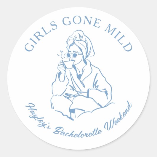 女子たちのおだやかなスパ独身最後の夜 ラウンドシール (正面)