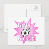 女子たちのサッカー ポストカード (正面/裏面)