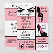 女子たちの楽しい一時 招待状 (正面/裏面)