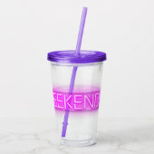 女子たちの週末 ネオンLEDサイン アクリルタンブラー (裏面)