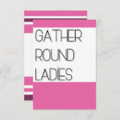 女子たちよ集まれ (正面/裏面)