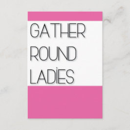 女子たちよ集まれ