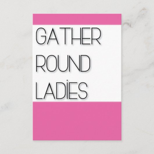 女子たちよ集まれ (正面)