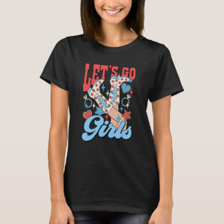女子たちよ、バチェロレッテパーティーで4日7月パーティ Tシャツ