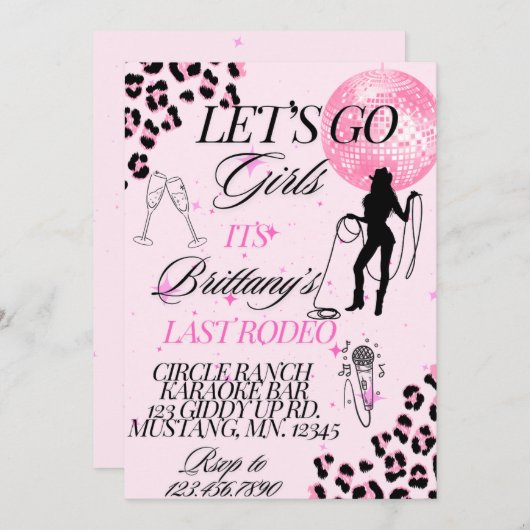 女子たち、行こう！ 招待状 (正面/裏面)