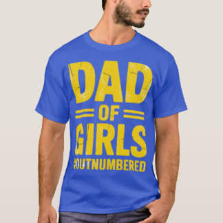 女子だらけのパパ - 娘っ子パパのおもしろパパジョーク Tシャツ