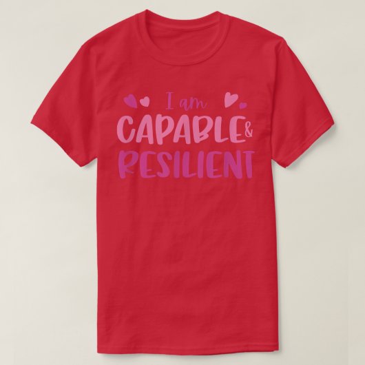 女子に力を与えるモチベーション引用文の確認 Tシャツ (デザイン正面)