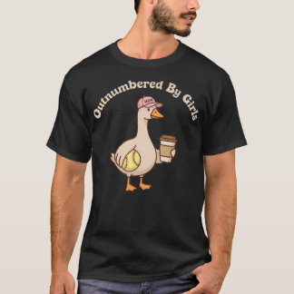 女子に囲まれるガチョウママソフトボールマザーズ Tシャツ