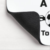 女子のようにプレーする・・・炎のサッカーTシャツ マウスパッド (コーナー)