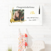 女子の写真卒業バナー 横断幕 (インサイチュ)