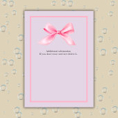 女子の別れのパーティーモダンピエレガントックボウ 招待状