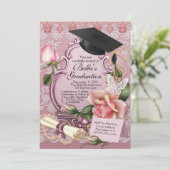 女子の卒業招待状 招待状 (スタンド正面)