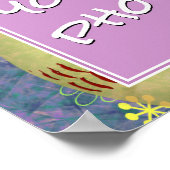 女子の女子がソフトボールスポーツチームの写真を追加 ポスター (角)