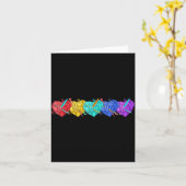 女子の毛糸編み かわいい手編みプレゼント カード (黄色い花)