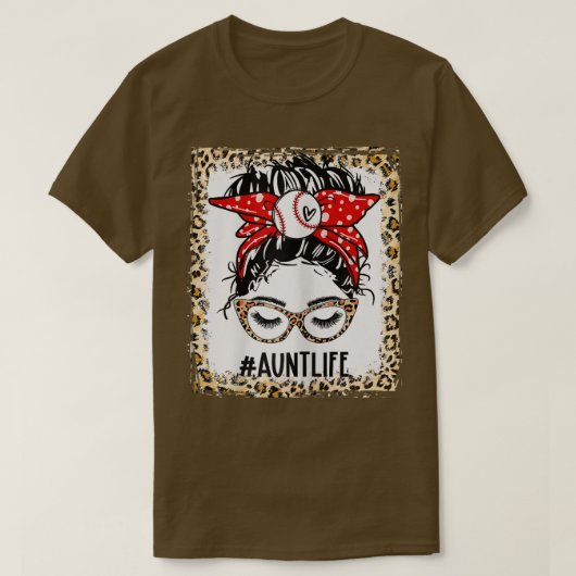 女子の漂白野球の叔母メッシーブンゲームデーM Tシャツ (デザイン正面)
