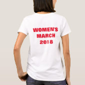 女子の行進 Tシャツ (裏面)