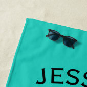 女子の週末の休暇の旅行カスタム先 ビーチタオル (インサイチュ)