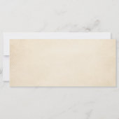 女子の飛行機チケット誕生日招待状 (裏面)