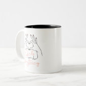 女子はなんでもできる ツートーンマグカップ (正面左)