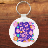 女子はスケー最高のタだ! キーホルダー (正面)