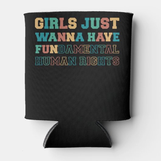 女子は基本的人権を望んでいるだけ 缶クーラー (正面)