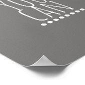 女子やる気を起こさせる引用文ポスターモダンタイポグラフィ ポスター (角)