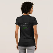 女子やる気を起こさせるTシャツ Tシャツ (裏面フル)