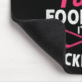 女子アイスホッケープレーヤーのためのガールホッケーギフト マウスパッド (コーナー)