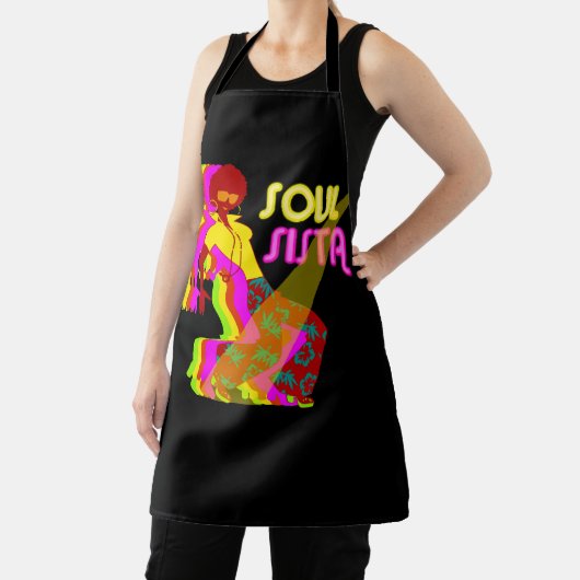 女子アートファンクシスタヴィンテージ70sコスチュームAfro S エプロン (インサイチュ)