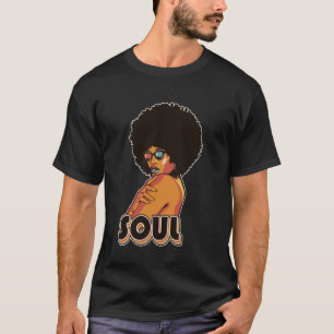 女子アートファンクヴィンテージ70sコスチュームAfro Soul Mu Tシャツ