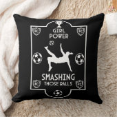 女子イギリスのサッカー クッション (ブランケット)