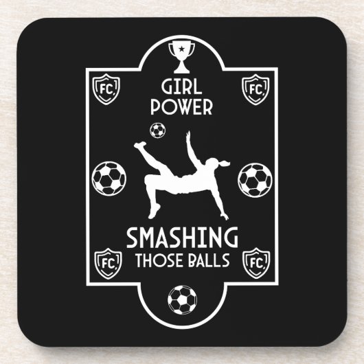 女子イギリスのサッカー コースター (正面)