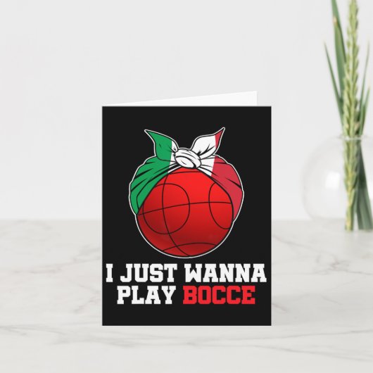 女子イタリアンボーリングゲームItaly BocciプレイヤーBoc カード (正面)