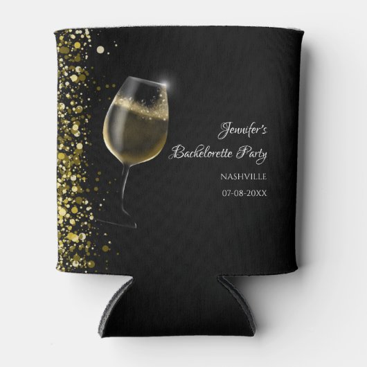 女子ウィークエンドモックテールバチェロレッテ金ゴールド缶 缶クーラー (正面)