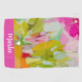 女子エレガントカラフルゴルフタオル ゴルフタオル (横)