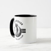 女子エレガントゴルファーデザイン マグカップ (正面左)