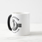 女子エレガントゴルファーデザイン モーフィングマグカップ (正面左)