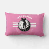 女子エレガントゴルファーデザイン ランバークッション (裏面)