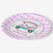 女子エレガントゴルフパーティーカート誕生日 ペーパープレート (アングル)