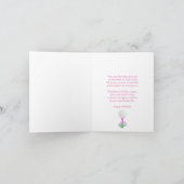 女子エレガントゴルフパーティーカート66誕生日 カード (内部)