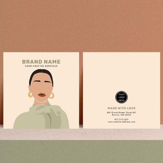 女子エレガントジュエリーモダンイヤリングホルダー