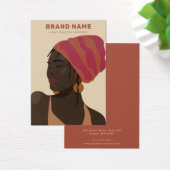 女子エレガントフェミニンジュエリー表示カード (デスク)